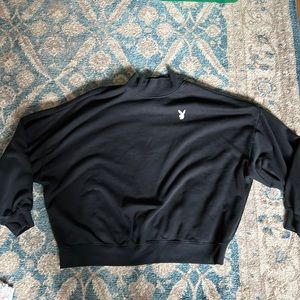 Pacsun Playboy Mock Neck Sweatshirt